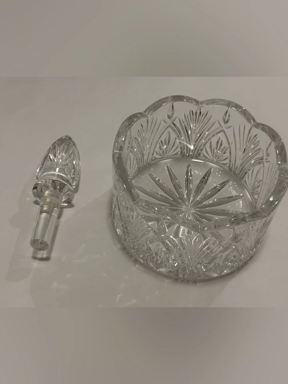 Royal Limited Lead Crystal Traditional Wine Coaster & Bottle Stopper Set